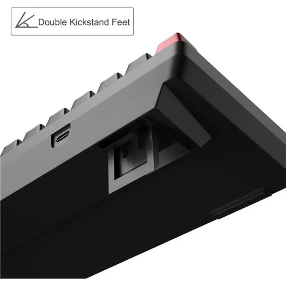 Portable 60% Mechanical Gaming Keyboard, MK-Box LED Backlit Compact 68 Keys